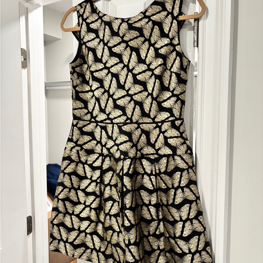 Crewcuts Black and Gold Formal Kids Dress